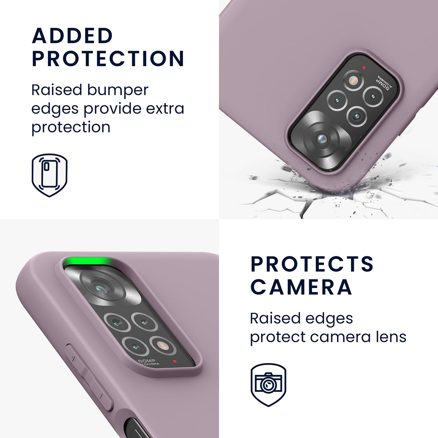 kwmobile Handyhülle für Xiaomi Redmi Note 11 / Note 11S - Kabelloses Laden - Schutzhülle Cover