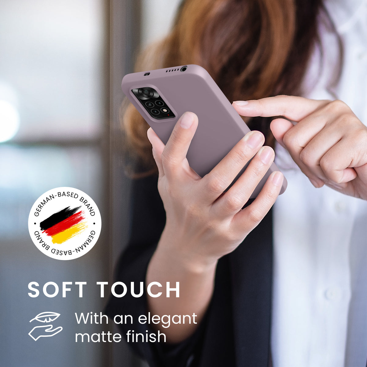 kwmobile Handyhülle für Xiaomi Redmi Note 11 / Note 11S - Kabelloses Laden - Schutzhülle Cover