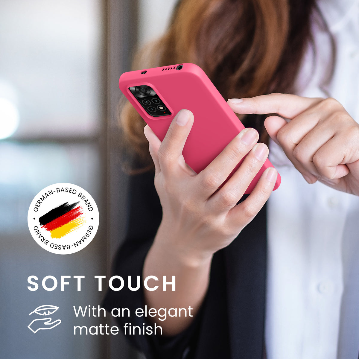 kwmobile Handyhülle für Xiaomi Redmi Note 11 / Note 11S - Kabelloses Laden - Schutzhülle Cover