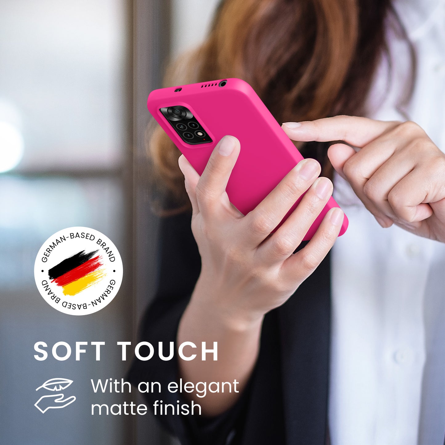 kwmobile Handyhülle für Xiaomi Redmi Note 11 / Note 11S - Kabelloses Laden - Schutzhülle Cover