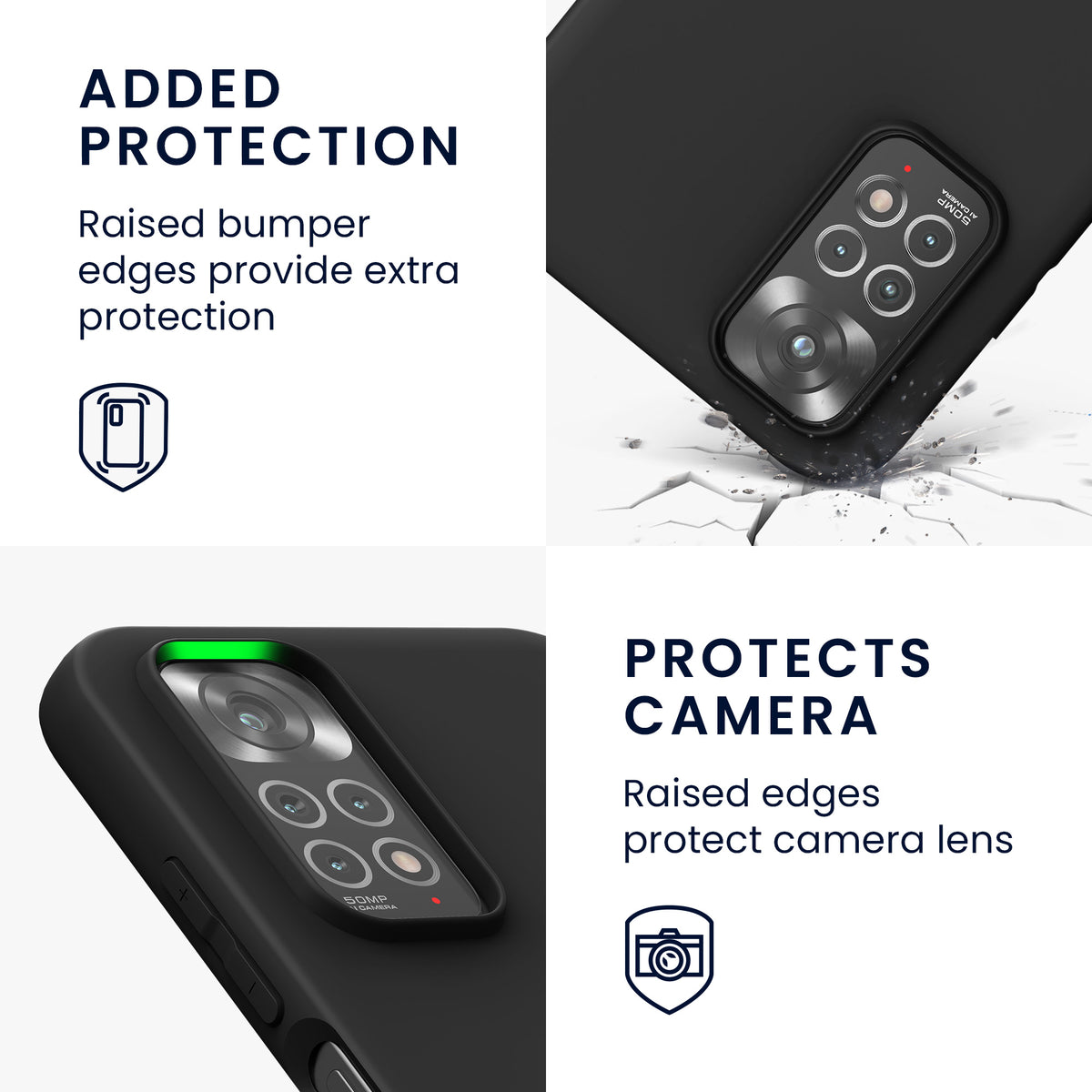 kwmobile Handyhülle für Xiaomi Redmi Note 11 / Note 11S - Kabelloses Laden - Schutzhülle Cover