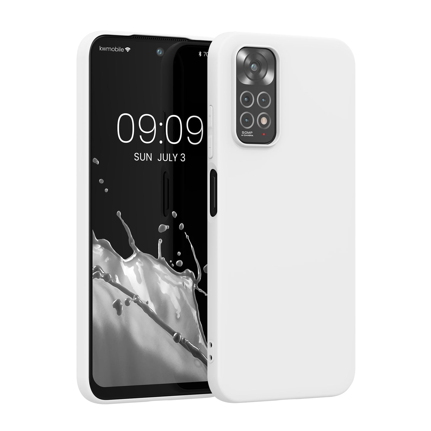 kwmobile Handyhülle für Xiaomi Redmi Note 11 / Note 11S Hülle - TPU Case - Kabelloses Laden - Schutzhülle Cover in Weiß matt Weiß matt  