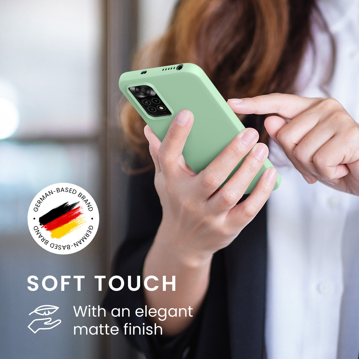 kwmobile Handyhülle für Xiaomi Redmi Note 11 / Note 11S - Kabelloses Laden - Schutzhülle Cover