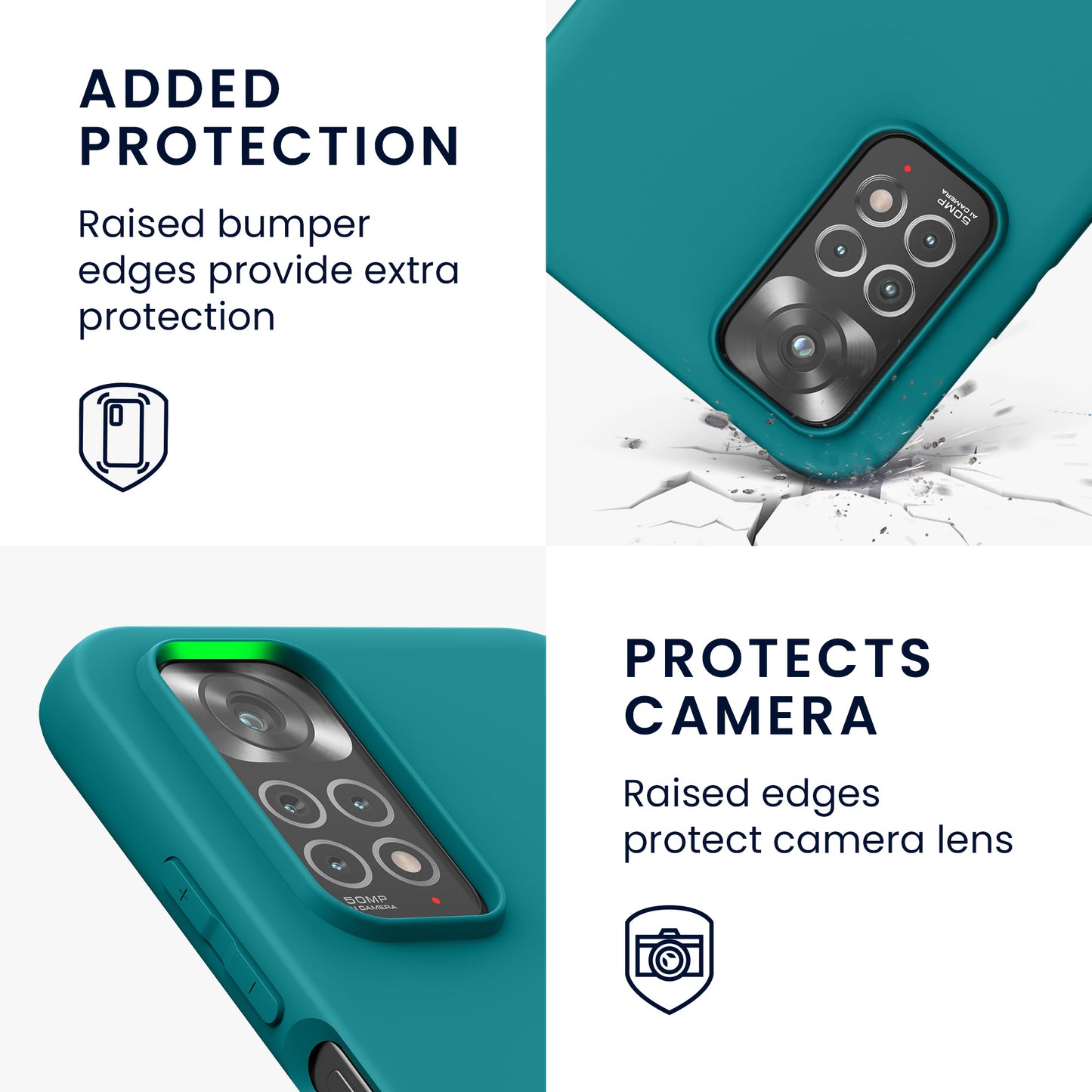 kwmobile Handyhülle für Xiaomi Redmi Note 11 / Note 11S - Kabelloses Laden - Schutzhülle Cover
