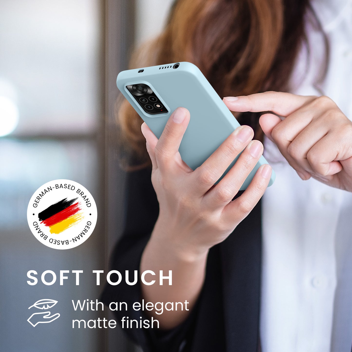 kwmobile Handyhülle für Xiaomi Redmi Note 11 / Note 11S - Kabelloses Laden - Schutzhülle Cover
