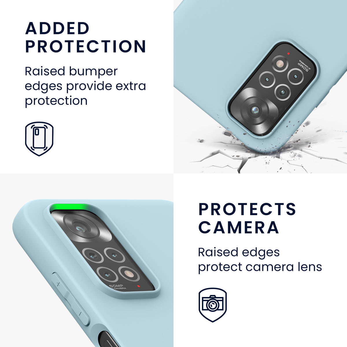 kwmobile Handyhülle für Xiaomi Redmi Note 11 / Note 11S - Kabelloses Laden - Schutzhülle Cover