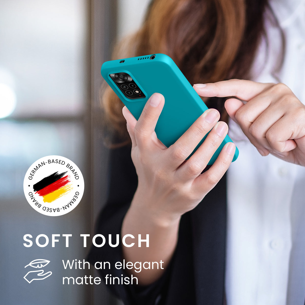 kwmobile Handyhülle für Xiaomi Redmi Note 11 / Note 11S - Kabelloses Laden - Schutzhülle Cover