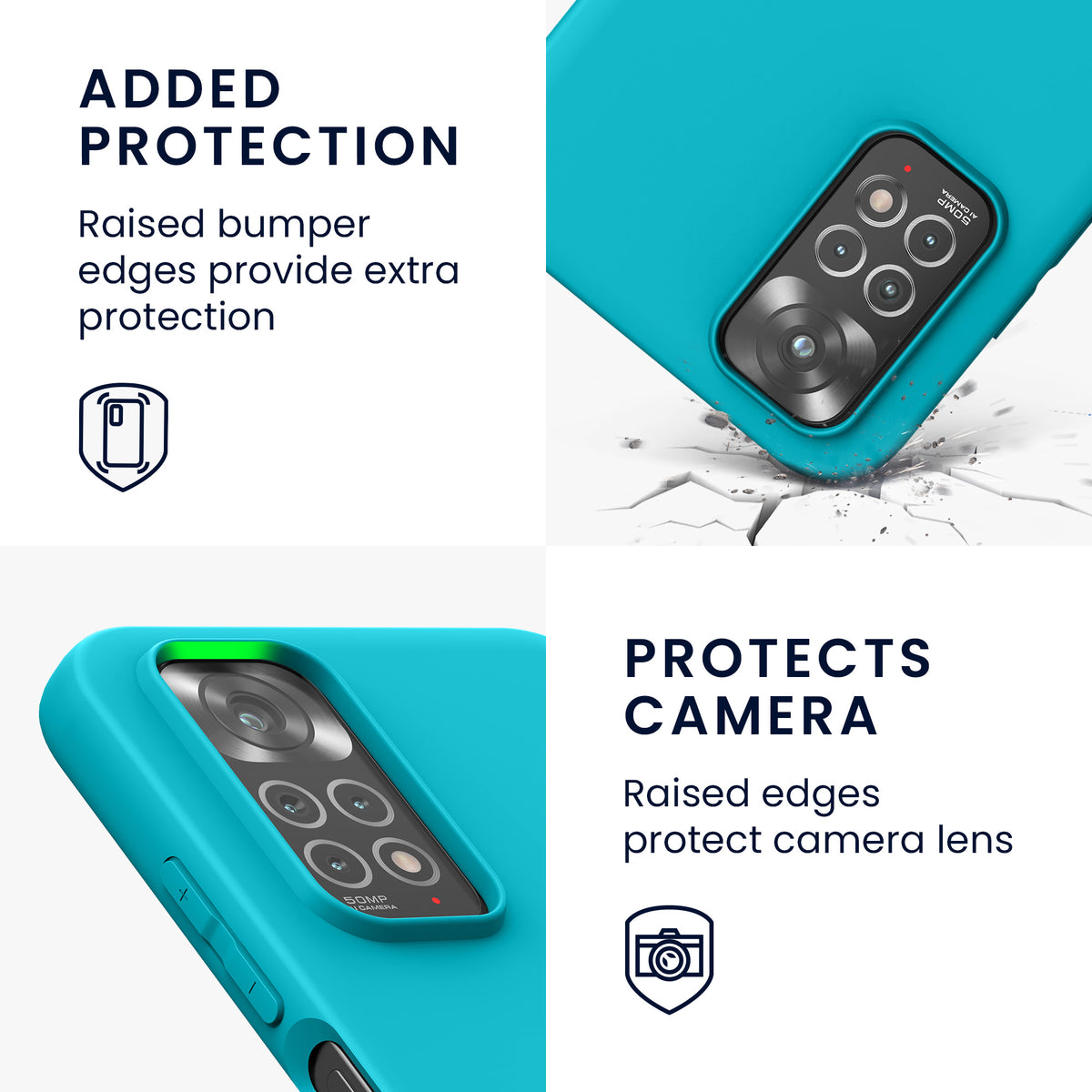 kwmobile Handyhülle für Xiaomi Redmi Note 11 / Note 11S - Kabelloses Laden - Schutzhülle Cover