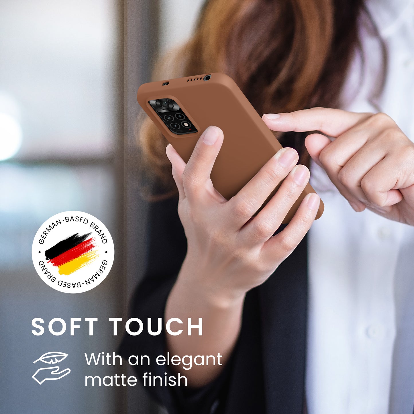 kwmobile Handyhülle für Xiaomi Redmi Note 11 / Note 11S - Kabelloses Laden - Schutzhülle Cover