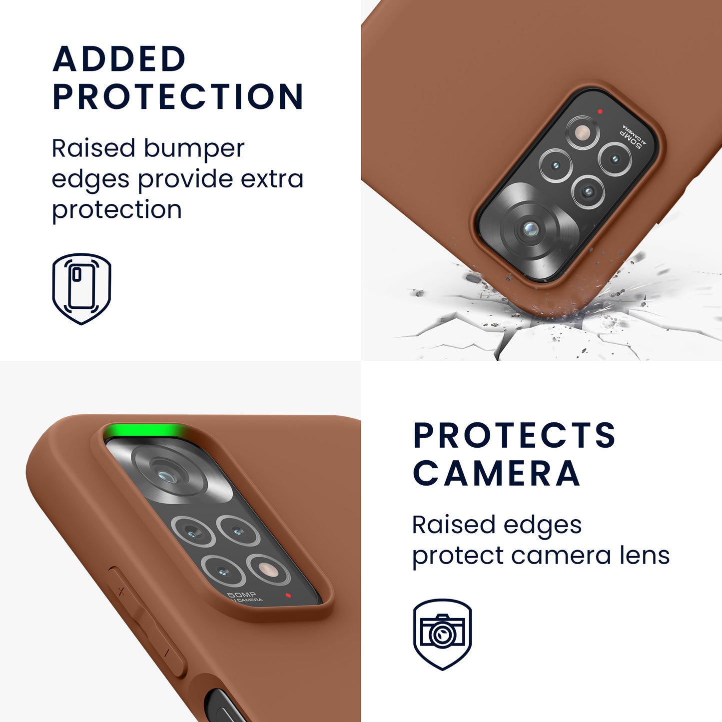 kwmobile Handyhülle für Xiaomi Redmi Note 11 / Note 11S - Kabelloses Laden - Schutzhülle Cover