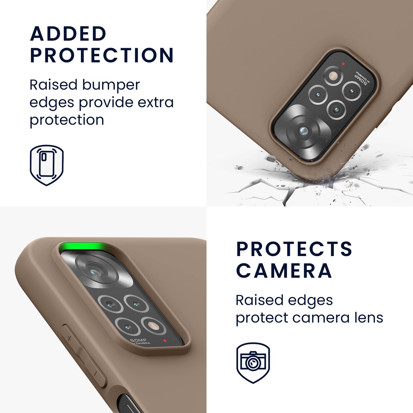 kwmobile Handyhülle für Xiaomi Redmi Note 11 / Note 11S - Kabelloses Laden - Schutzhülle Cover