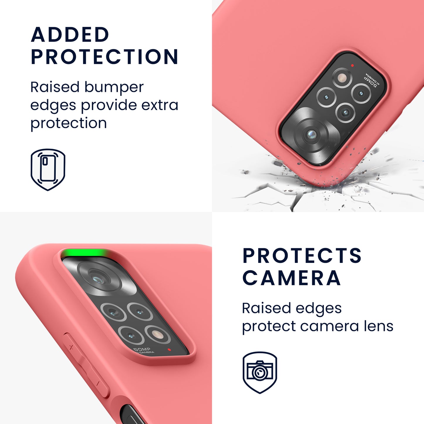 kwmobile Handyhülle für Xiaomi Redmi Note 11 / Note 11S - Kabelloses Laden - Schutzhülle Cover
