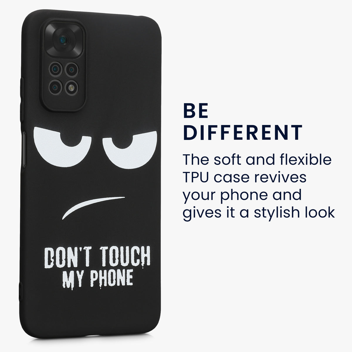 Xiaomi Redmi Note 11 / Note 11S Silikon Handyhülle Don't touch my Phone