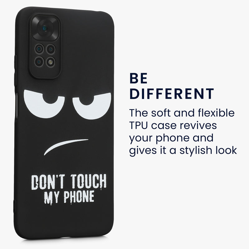 Xiaomi Redmi Note 11 / Note 11S Silikon Handyhülle Don't touch my Phone
