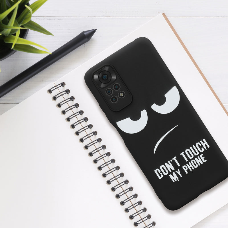 Xiaomi Redmi Note 11 / Note 11S Silikon Handyhülle Don't touch my Phone