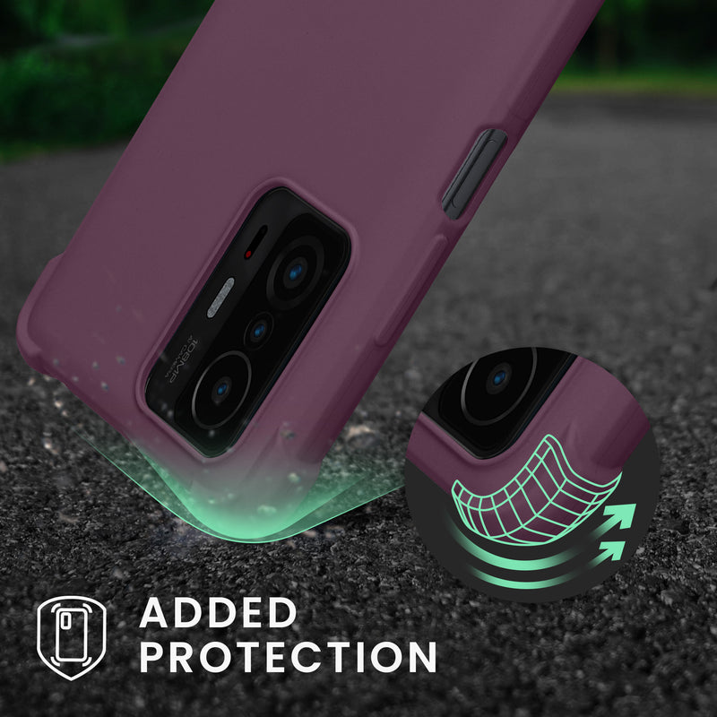 Xiaomi 11T / 11T Pro Silikon Handykette Bordeaux