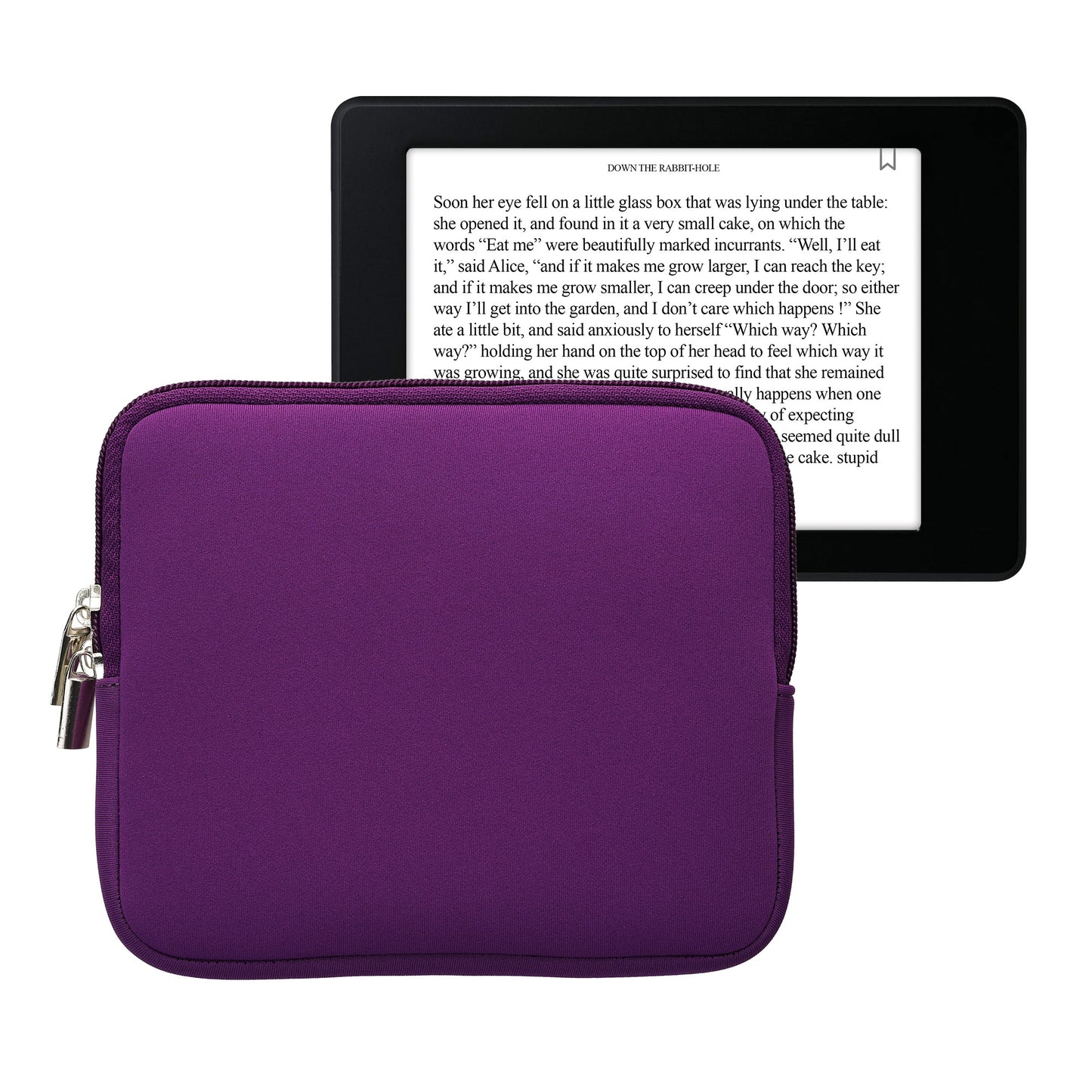 kwmobile Schutztasche für eReader - Neopren Tasche Hülle Cover Case Schutzhülle Violett - 17,5 x 14,7 cm Innenmaße Violett  