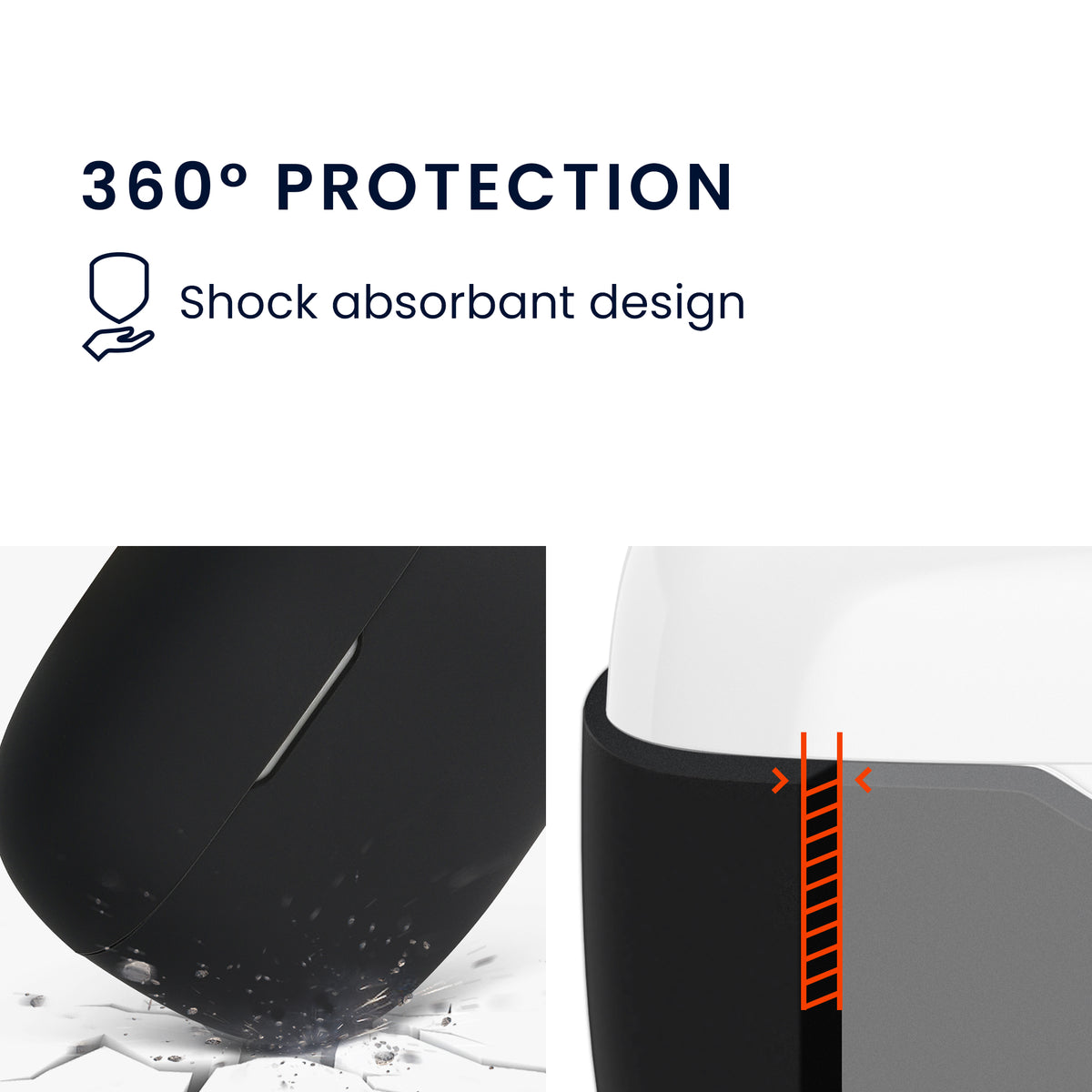JBL Wave 200TWS stoßfeste Hülle Silikon Schwarz