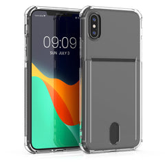 iPhone X / XS Silikon Backcover mit Fotofach