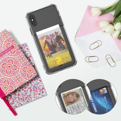iPhone X / XS Silikon Backcover mit Fotofach