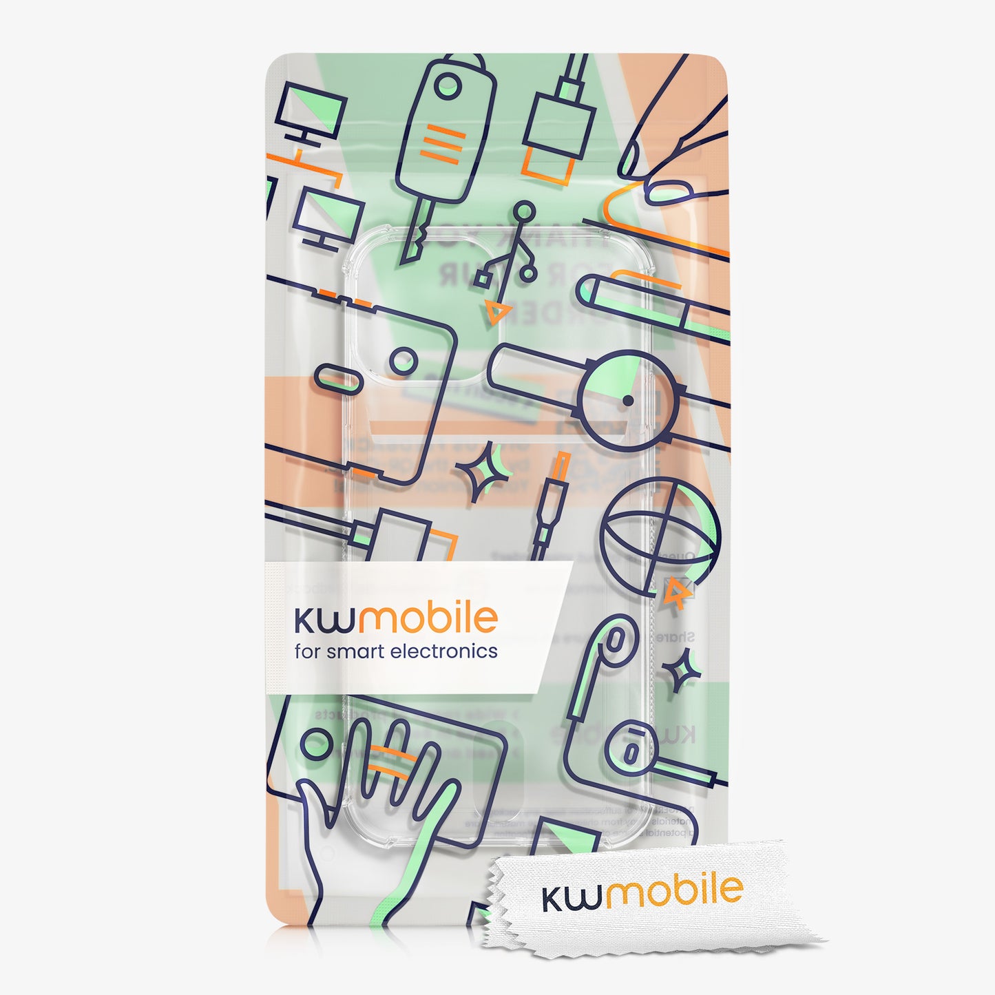 kwmobile Hülle kompatibel mit Apple iPhone 13 mini - Backcover mit Fotofach - Silikon Schutzhülle