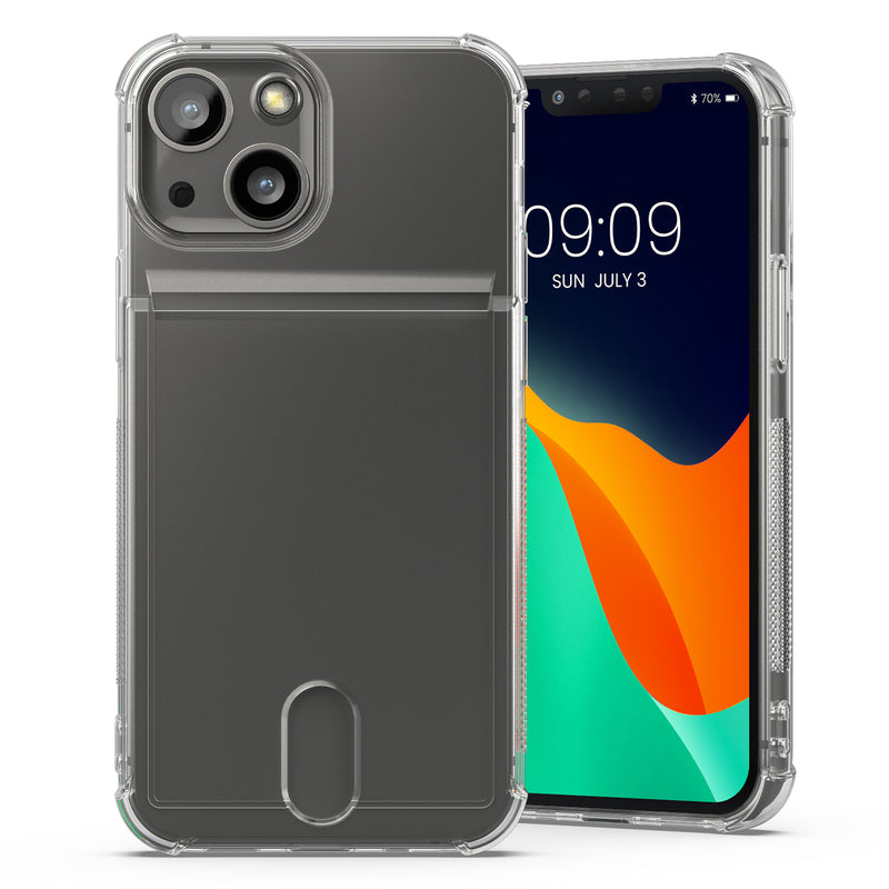 kwmobile Hülle kompatibel mit Apple iPhone 13 mini - Backcover mit Fotofach - Silikon Schutzhülle