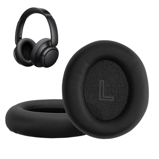 kwmobile 2x Ohr Polster für Anker Soundcore Life Q35 / Q30 Ohrpolster - Ersatz Ohrpolster - Kopfhörer Ersatzteile - Kopfhörer Ersatzpolster für Over Ear Headphones Schwarz  