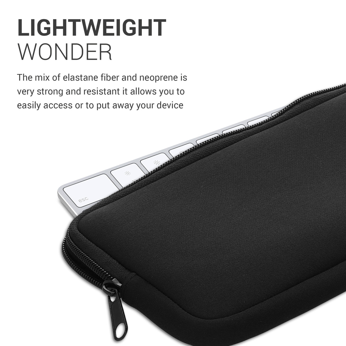 Logitech K380 Tastatur Hülle Neopren Schwarz