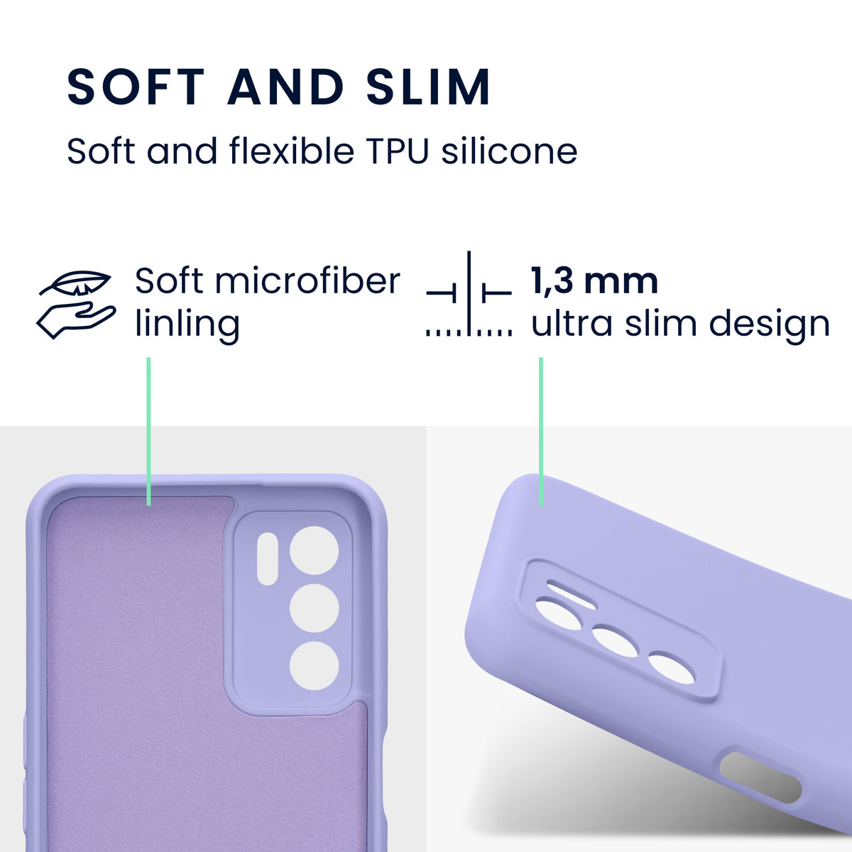 Oppo A16 / A16s / A54s Silikon Handyhülle