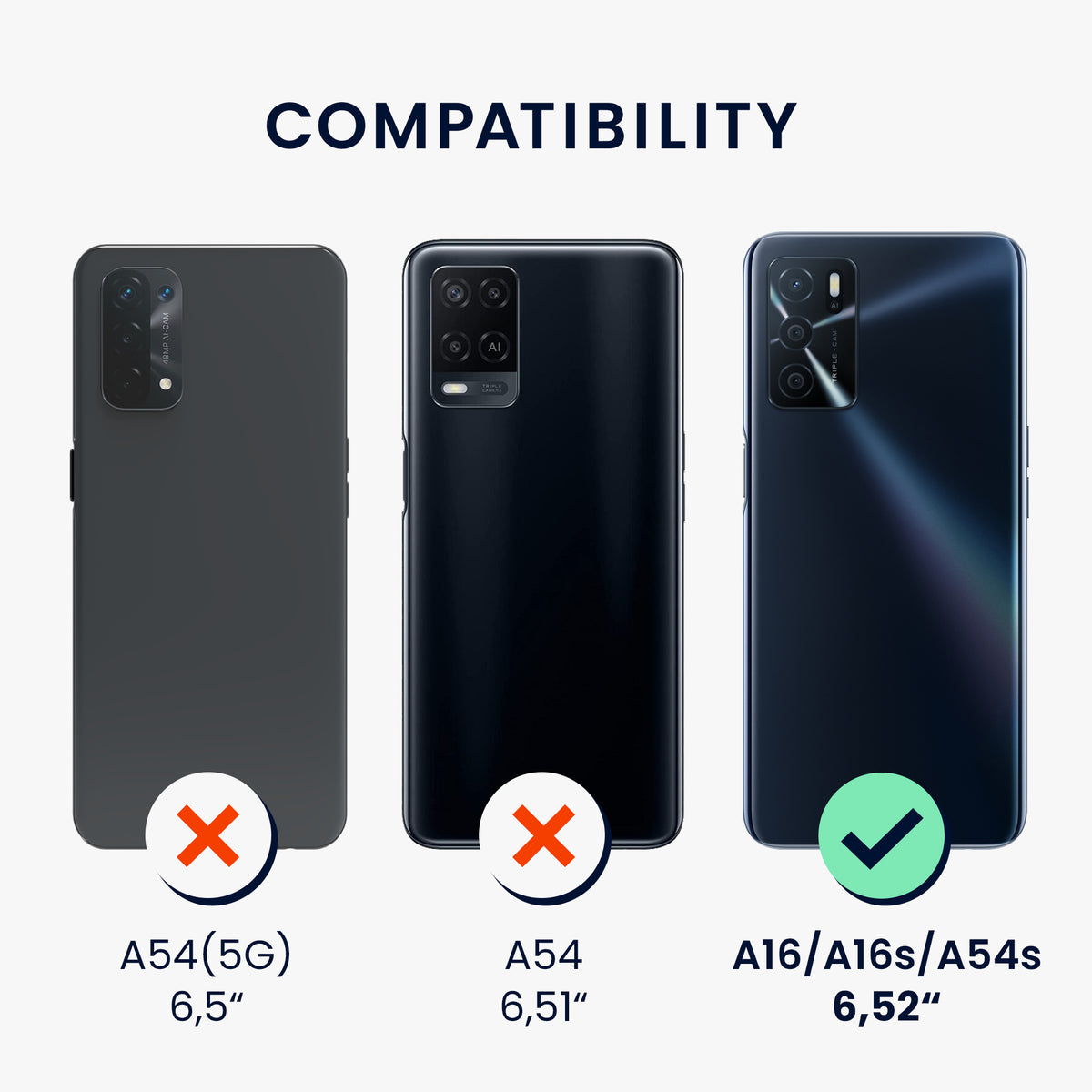 Oppo A16 / A16s / A54s Silikon Handyhülle