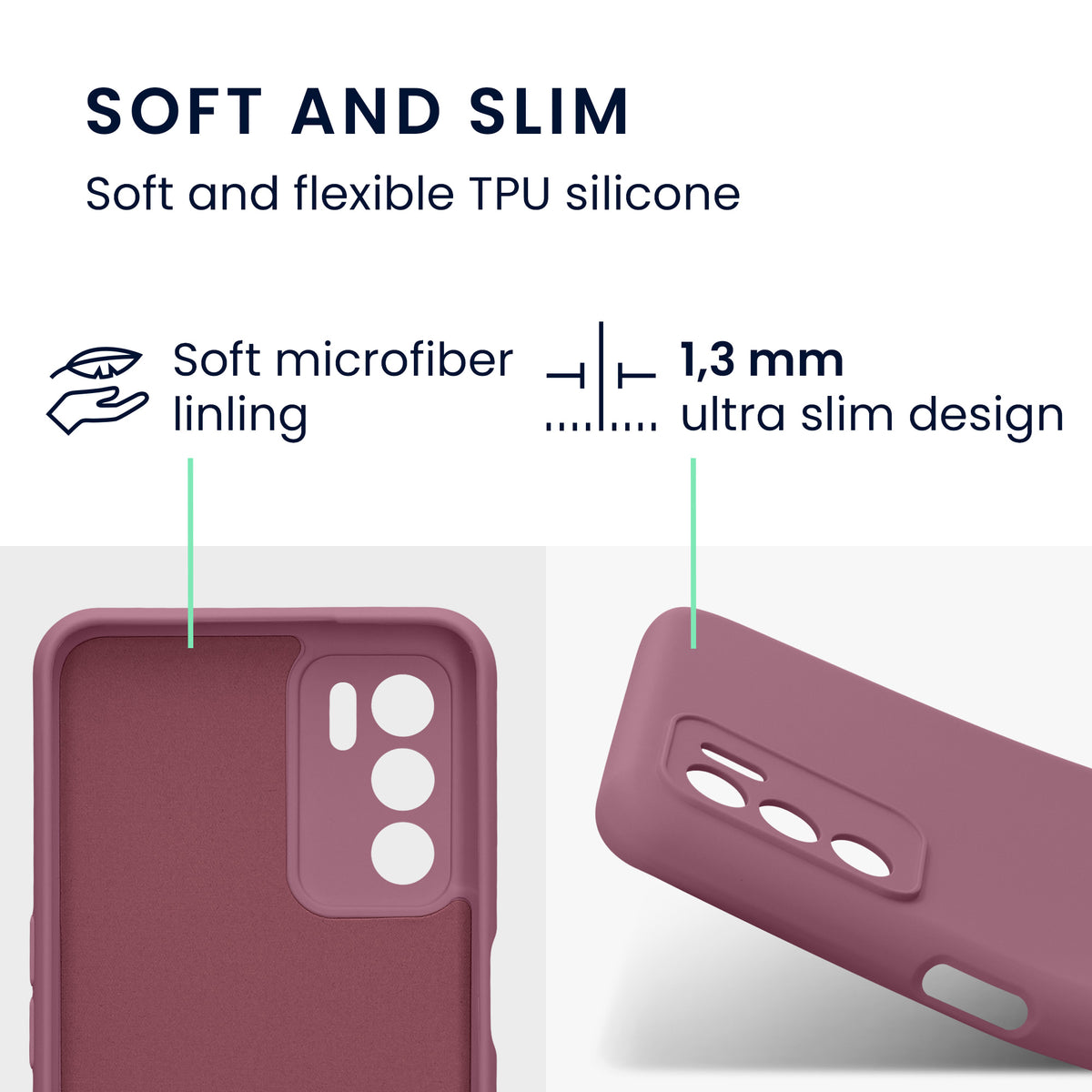 Oppo A16 / A16s / A54s Silikon Handyhülle