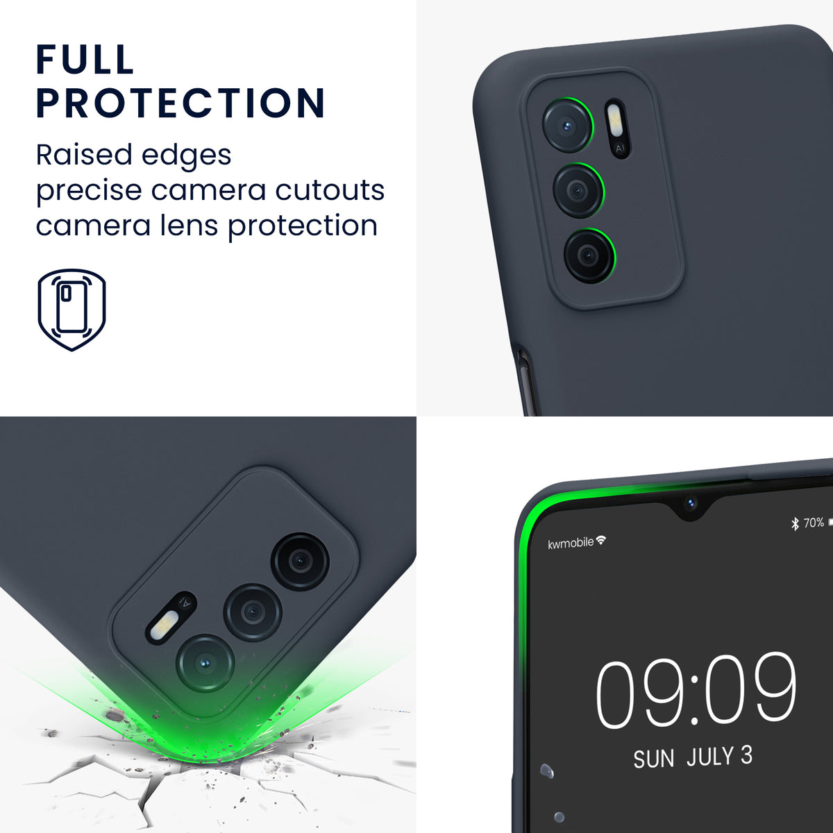 Oppo A16 / A16s / A54s Silikon Handyhülle