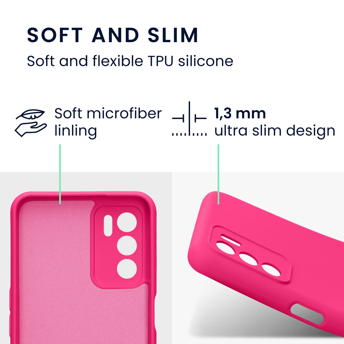 Oppo A16 / A16s / A54s Silikon Handyhülle