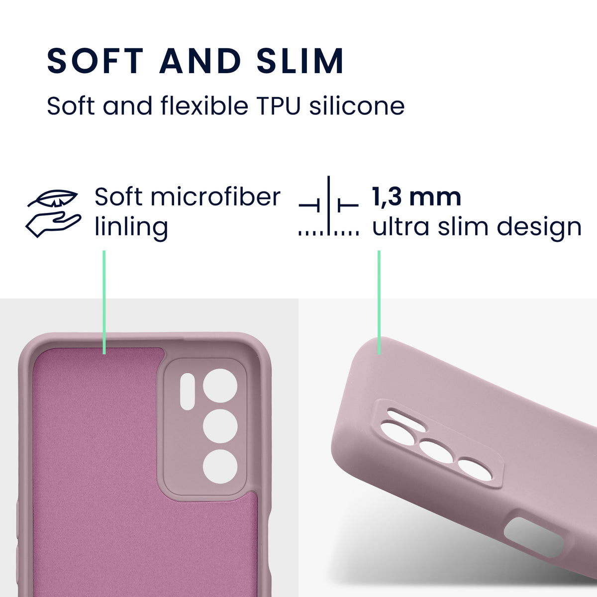 Oppo A16 / A16s / A54s Silikon Handyhülle