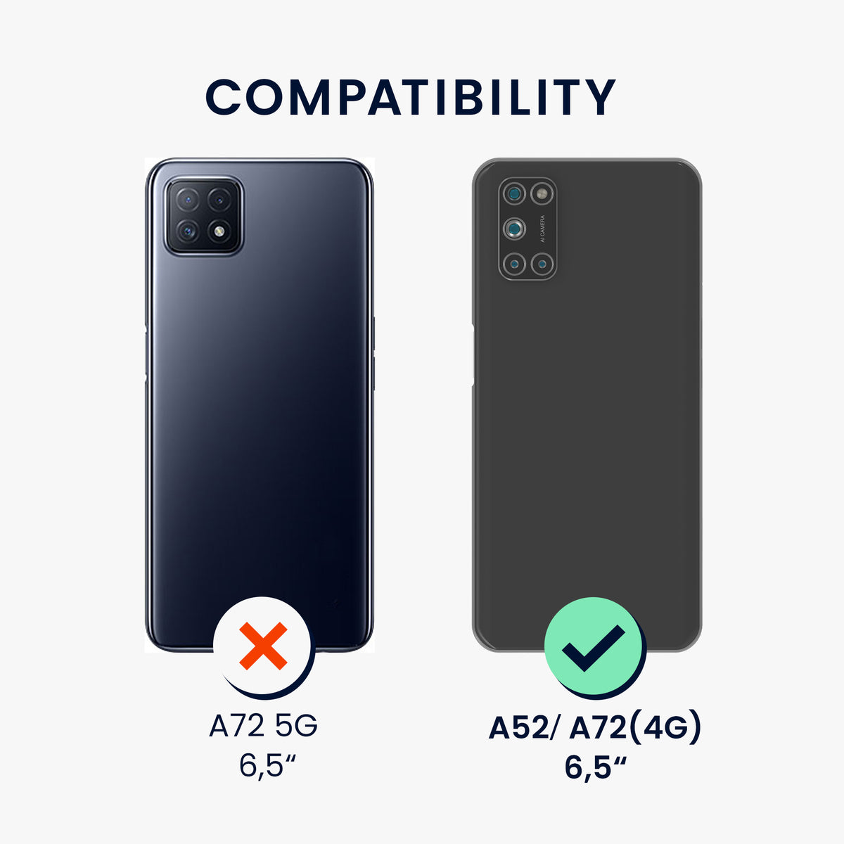 Oppo A52 / A72 (4G) Silikon Handyhülle