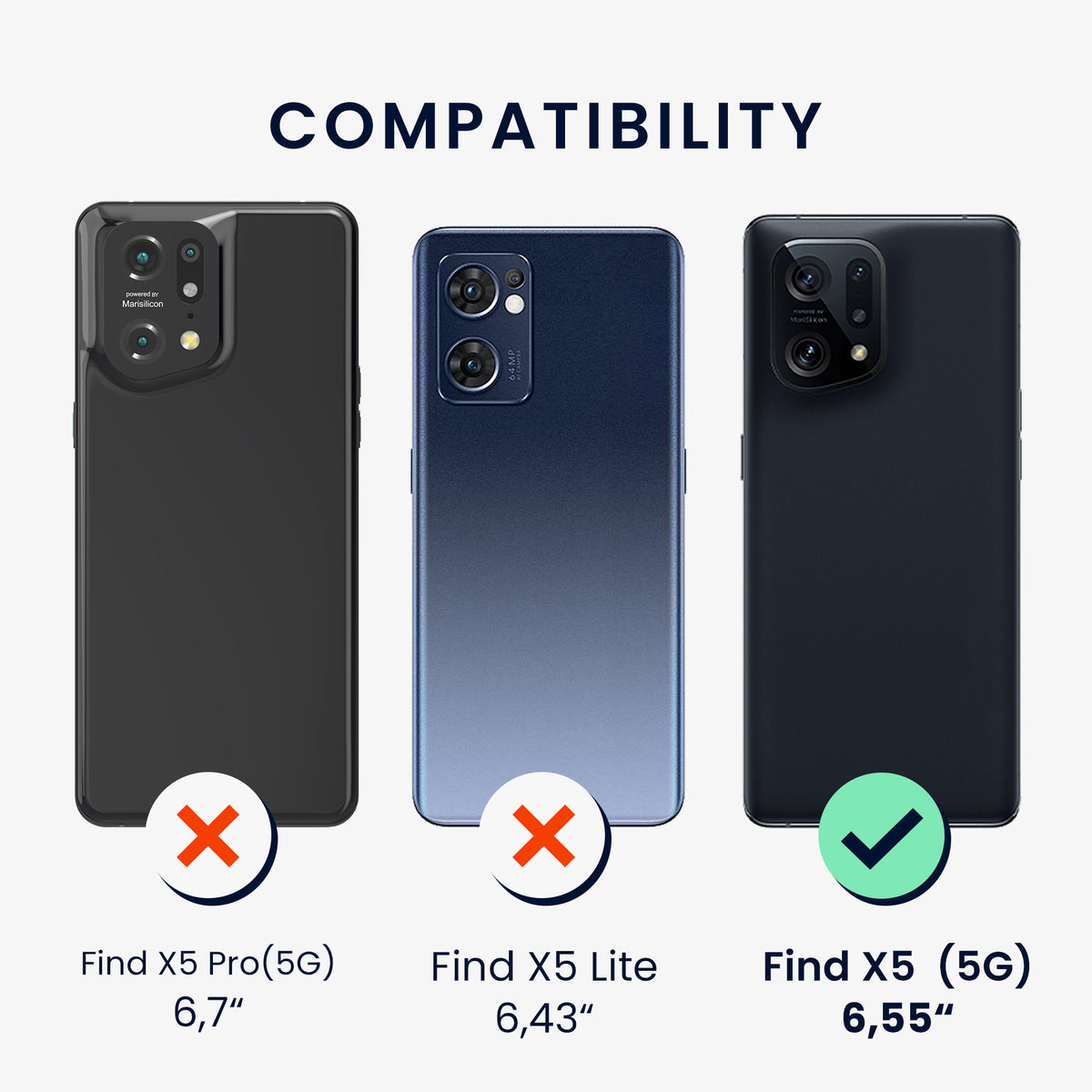 Oppo Find X5 (5G) Silikon Handyhülle