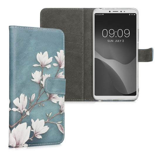 kwmobile Wallet Case kompatibel mit Xiaomi Mi Max 3 Hülle - Cover mit Ständer und Kartenfächern