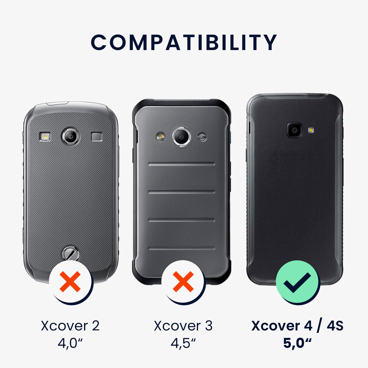 kwmobile Necklace Case kompatibel mit Samsung Galaxy Xcover 4 / 4S Hülle