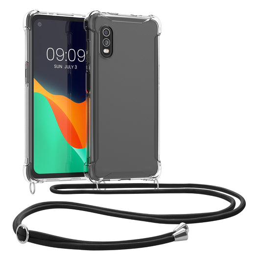 kwmobile Necklace Case kompatibel mit Samsung Galaxy Xcover Pro Hülle - Silikon Cover mit Handykette - Band Handyhülle