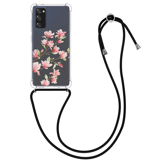 kwmobile Necklace Case kompatibel mit Samsung Galaxy S20 FE Hülle - Silikon Cover mit Handykette
