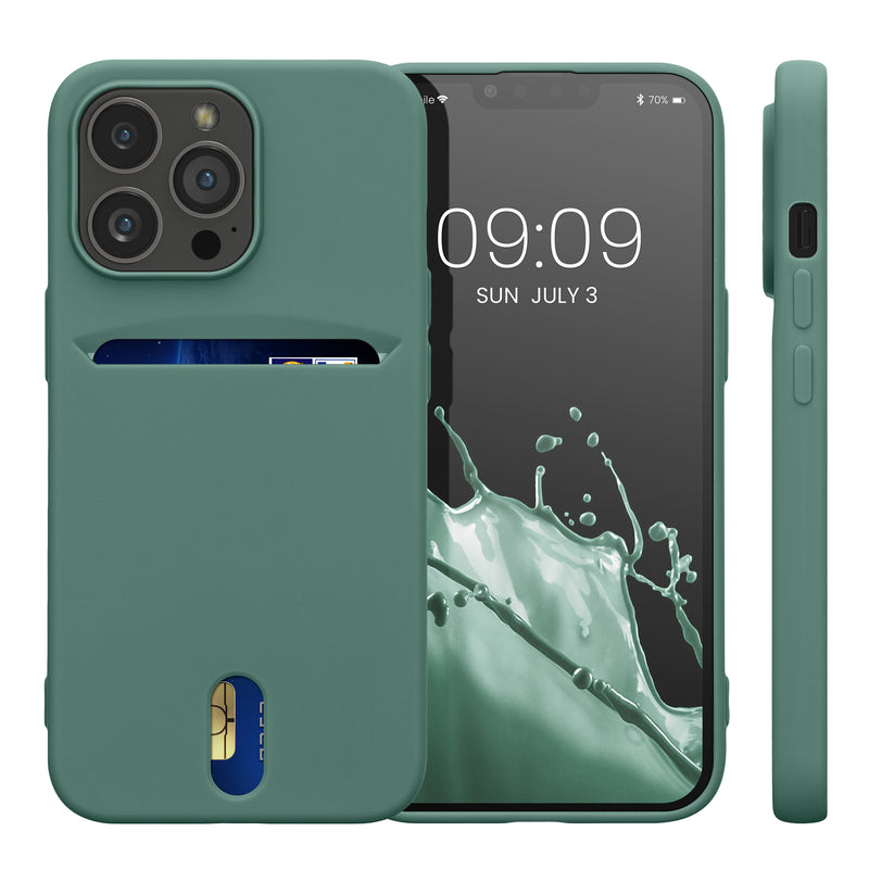 kwmobile Hülle kompatibel mit Apple iPhone 13 Pro - Handyhülle mit Kartenfach