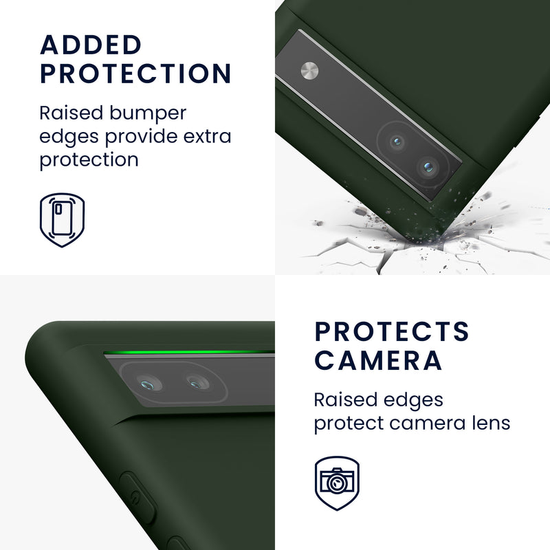 Google Pixel 6a Silikon Handyhülle Matt