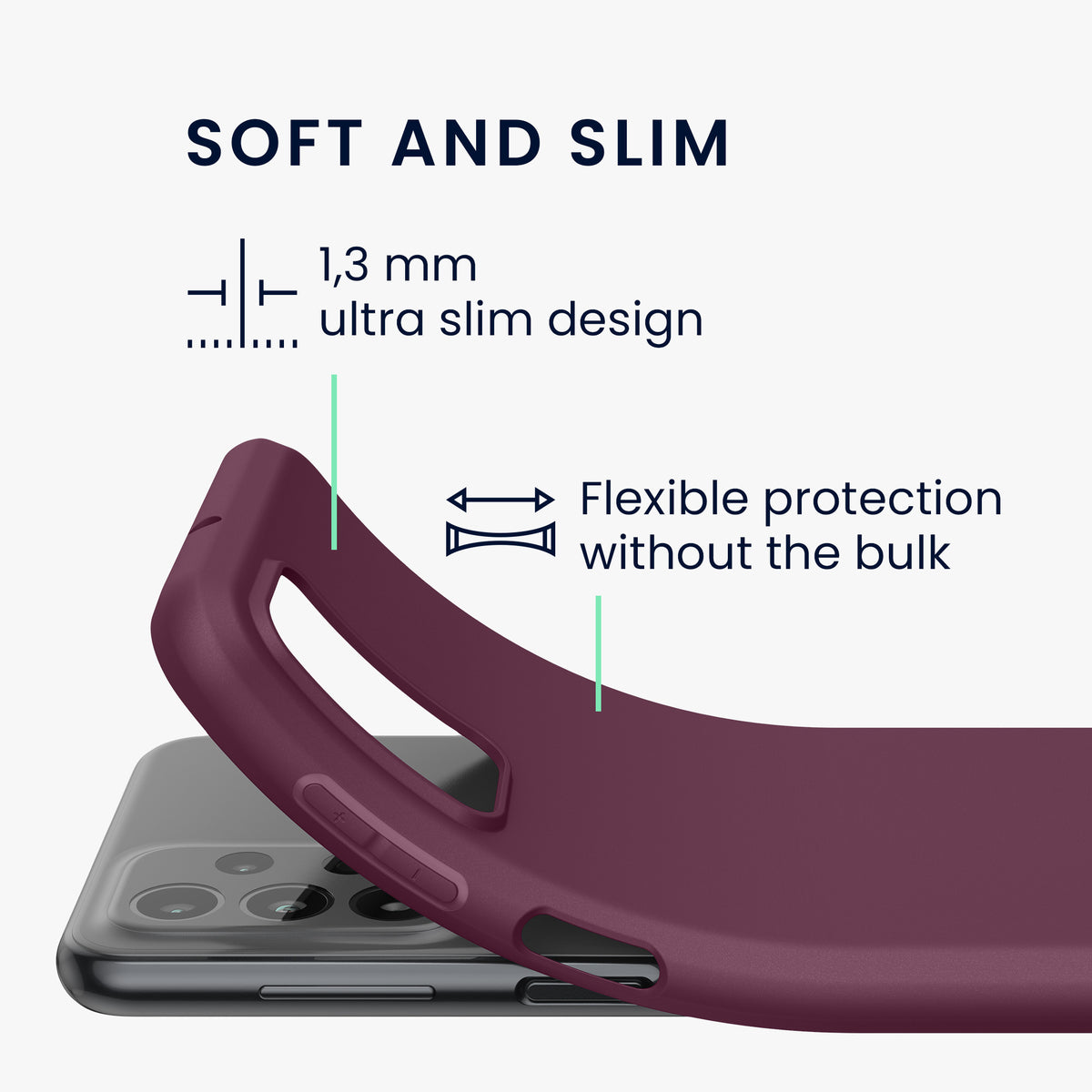 kwmobile Handyhülle für Samsung Galaxy A23 4G / 5G - Schutzhülle Cover