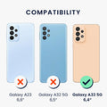 kwmobile Handyhülle für Samsung Galaxy A33 5G - Kabelloses Laden - Schutzhülle Cover