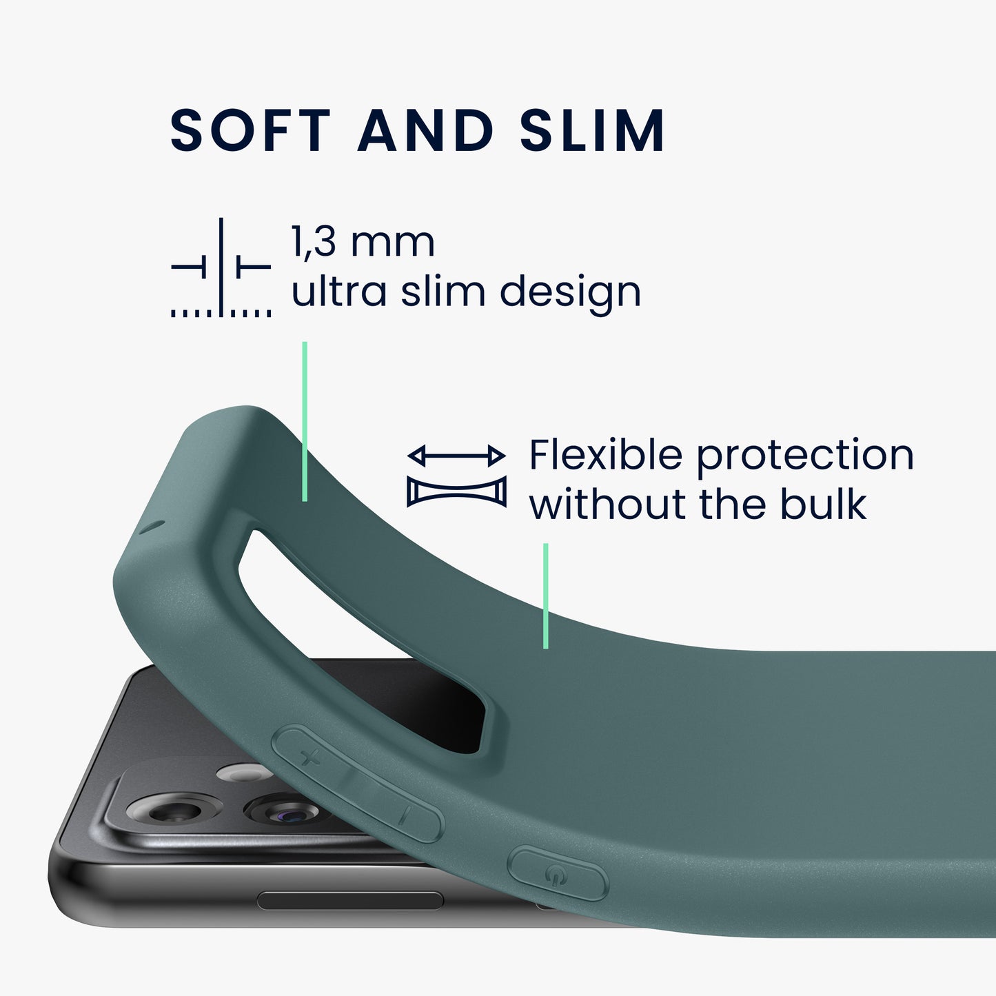 kwmobile Handyhülle für Samsung Galaxy A33 5G - Kabelloses Laden - Schutzhülle Cover