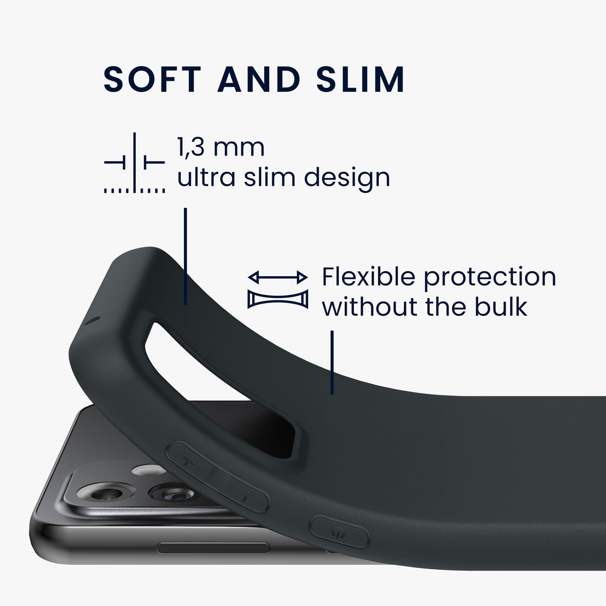 kwmobile Handyhülle für Samsung Galaxy A33 5G - Kabelloses Laden - Schutzhülle Cover