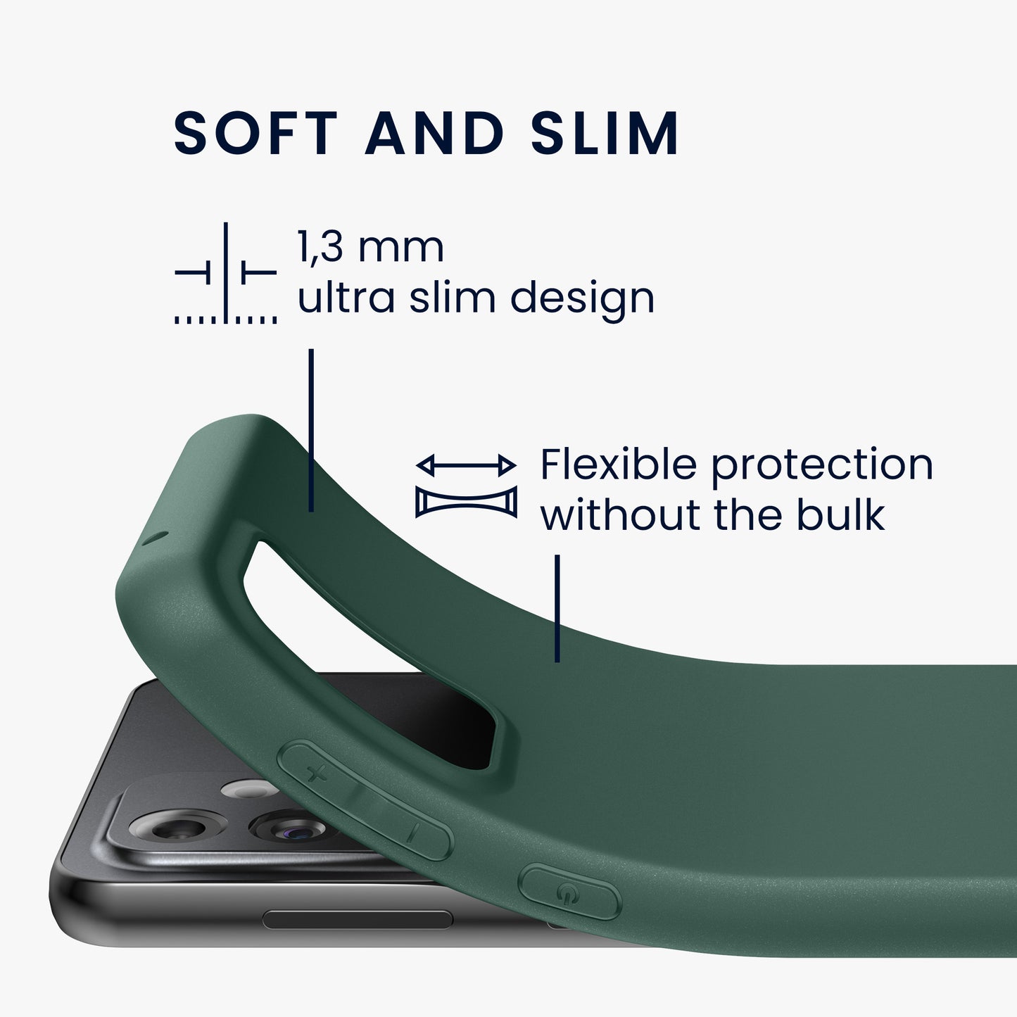 kwmobile Handyhülle für Samsung Galaxy A33 5G - Kabelloses Laden - Schutzhülle Cover