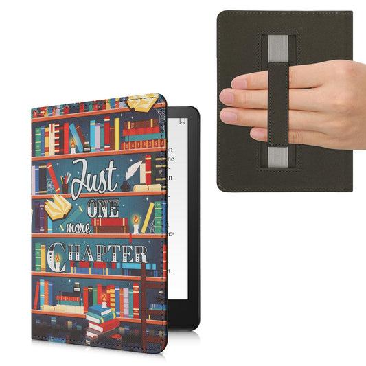 kwmobile Klapphülle kompatibel mit Amazon Kindle Paperwhite 11. Generation 2021 Hülle - Flipcase für Kindle Paperwhite Hülle mit Handschlaufe