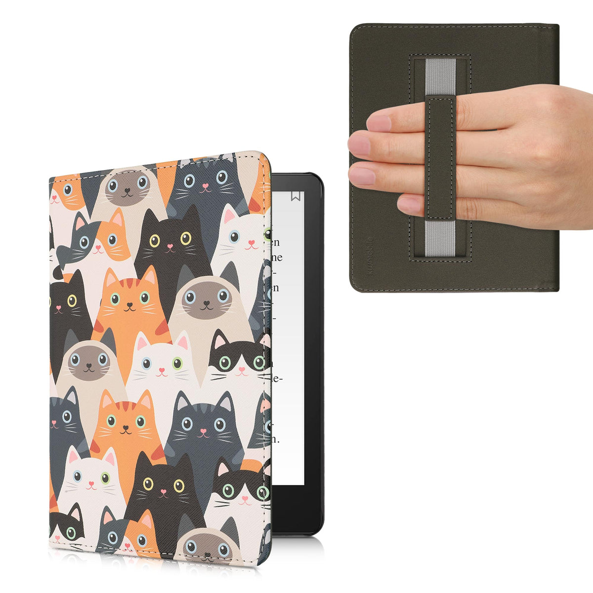 Kindle Paperwhite 11. Generation 2021 mit Handschlaufe Klapphülle Just One More Chapter