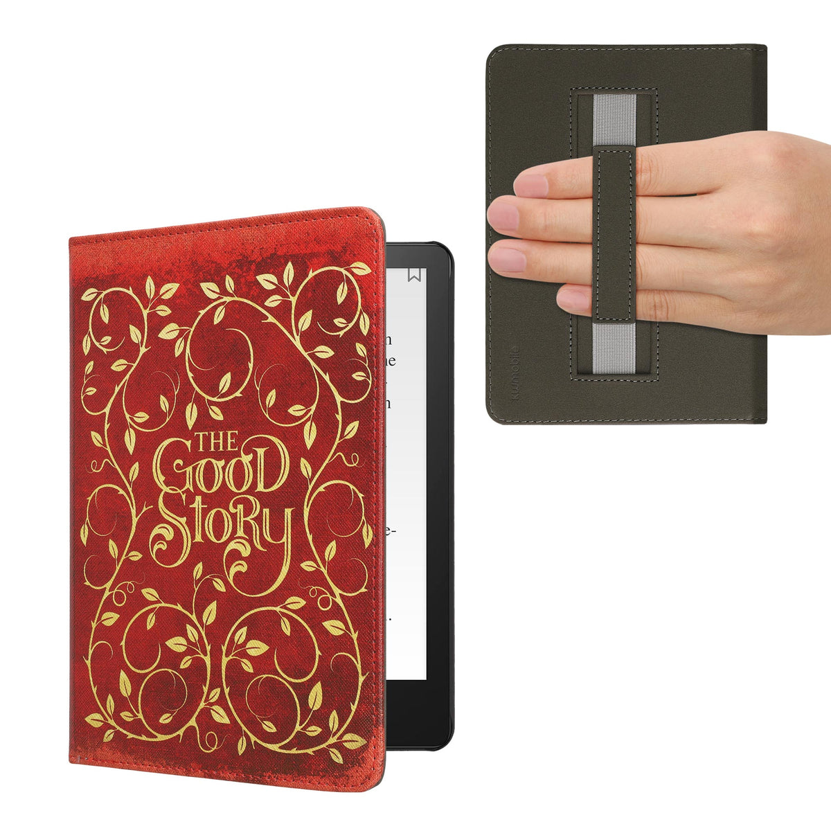 Kindle Paperwhite 11. Generation 2021 mit Handschlaufe Klapphülle Just One More Chapter